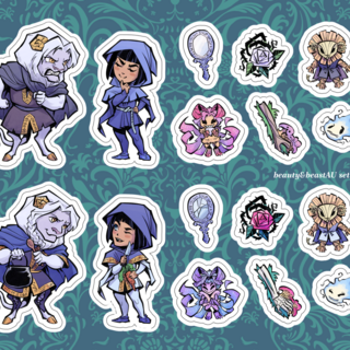 Sticker Sheet: BeautyandBeastAU