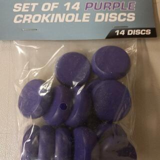 Crokinole Discs (14 Purple Discs)