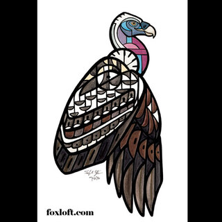 Original Painting - Ruppell's Griffon Vulture