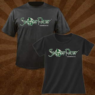 Snow Paw Logo Black T-Shirt