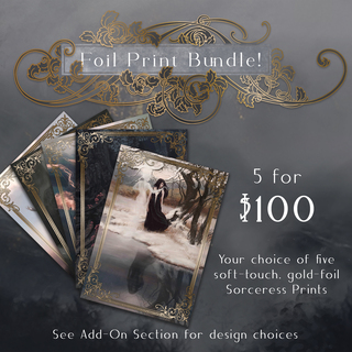 Gold-Foil Print Bundle - 5 for $100