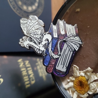 Book Wyrm pin