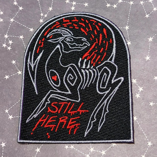 Still here iron-on patch