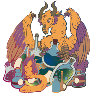 Cork - Potion Dragon Hoard Keeper Enamel Pin - Preorder