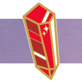 Red Crystal Mini Pin