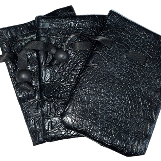 Extras: 3 Leather Dice Bags