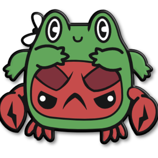 Froggy Crabby Enamel Pin