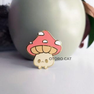 Mushroom Enamel Pin