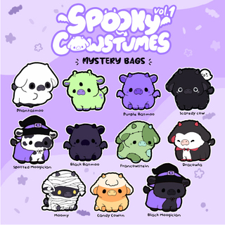 Spooky Cowstumes vol. 1 - Enamel Pins | MYSTERY BAG