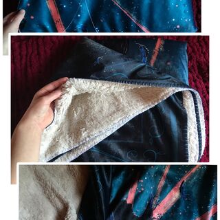 Custom Crow Sherpa Blanket