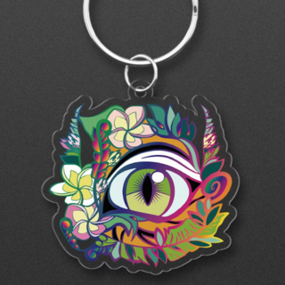 Tiger's Eye - Acrylic Keychain (2")