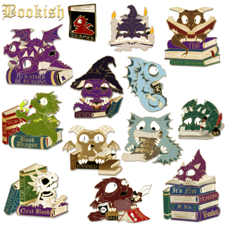 Bookish Derpy Dragon sticker