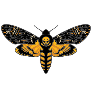 Death Hawk Moth 3" XL pin