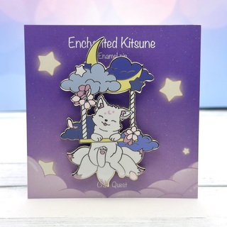 Moon Swing Enamel Pin