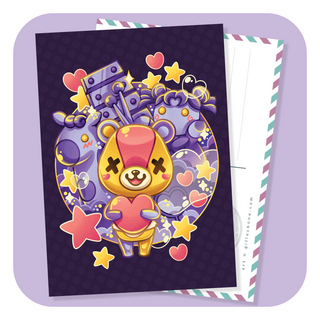 Animal Crossing Stitches Postcard