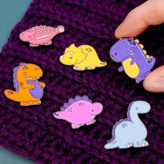 Dinosaur Enamel Pin Bundle (6)