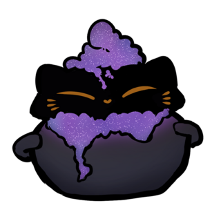 Bubble cat sticker