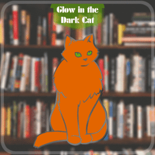 Glow in the Dark Cat Pin