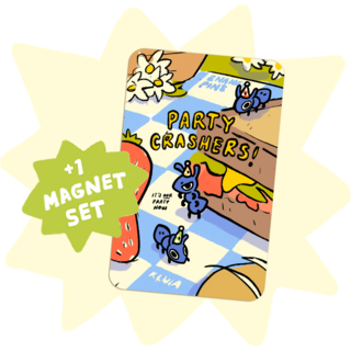 Party Crashers magnet set