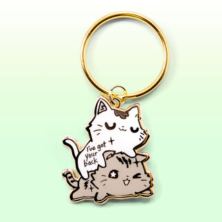 Keychain I've Got Your Back (Munchkin Cats)