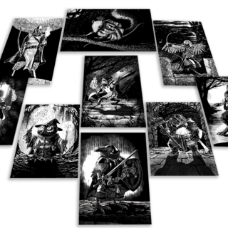 Premade Characters Art Cards