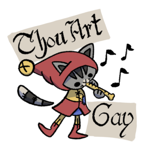 Thou Art Gay Sticker