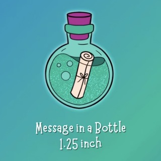 Message in a Bottle Pin