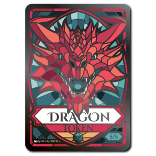 Metal Token - 5/5 Dragon