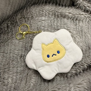 cat egg plush wallet