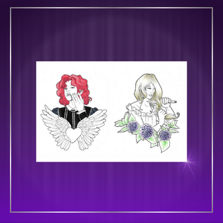 Book-inspired Sticker Sheet