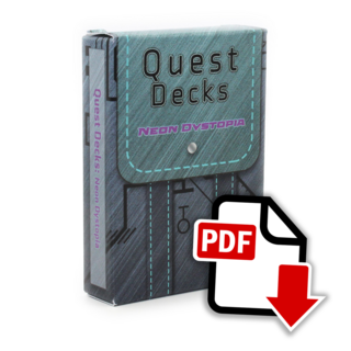 Digital Quest Decks: Neon Dystopia (PDF)