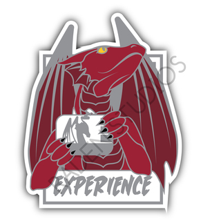 Con Adventurers "Experience" Die Cut Sticker