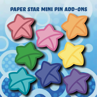 Mini Paper Star Enamel Pin BUNDLE (x8)