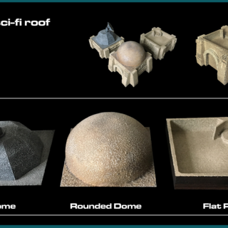 Single-Storey Sci-Fi Square roof