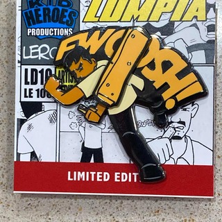 DELUXE Hard Enamel Spinning LUMPIA Pin - KUYA