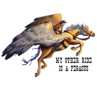 "My Other Ride is a Pegasus" Decal