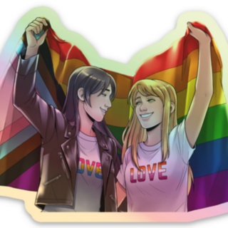 "Pride" HOLOGRAPHIC Sticker*
