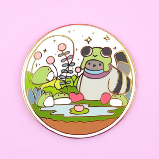 Froggy Terrarium Poe Pin