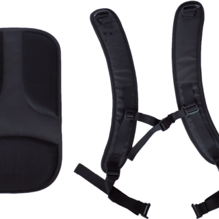 Interchangeable foam padded straps and back