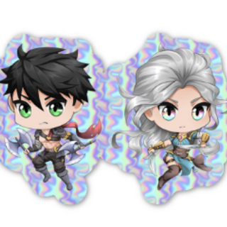 Cute Dex & Lia chibi Sticker