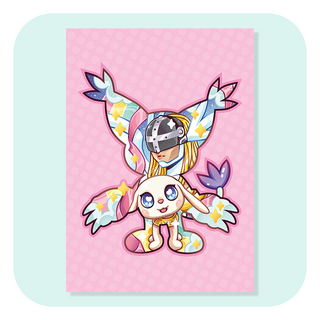 Magical Silhouette Gatomon A4 Print