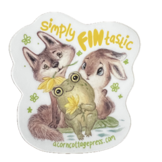 Simply FINtastic 3x3 Sticker