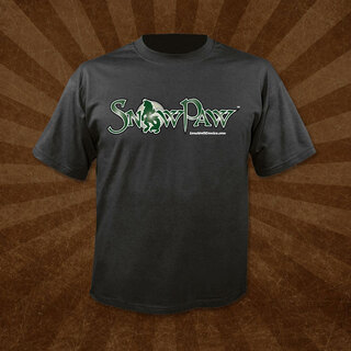 Snow Paw Logo Black T-Shirt