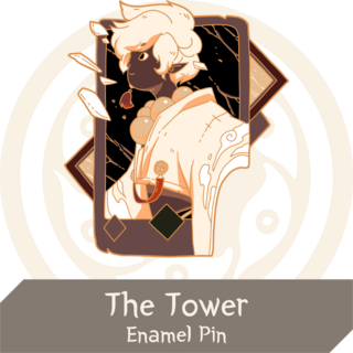 Enamel pin "The Tower"