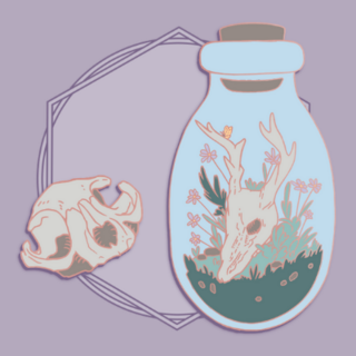 Skulls pin set