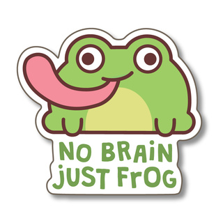 Silly Frog Sticker