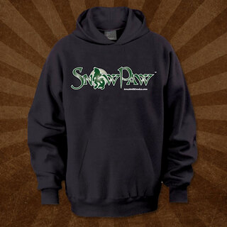 Snow Paw Logo Black Hoodie