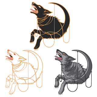 Fenrir's Shackles- All (3) Deluxe Chained Pins