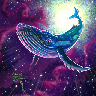 8x10 "Cosmic Whale" Art Print