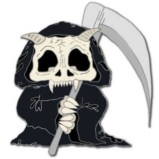 Grim Reaper - Haunted Dragon pin